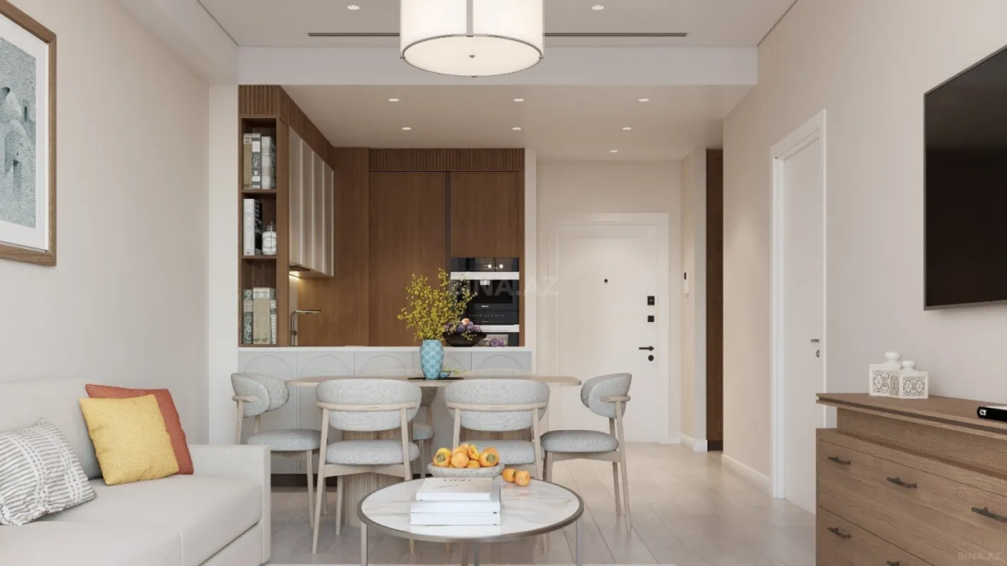 Satılır 1 otaqlı mənzil 55.3 m²