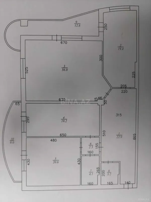 Satılır 3 otaqlı mənzil 151 m²