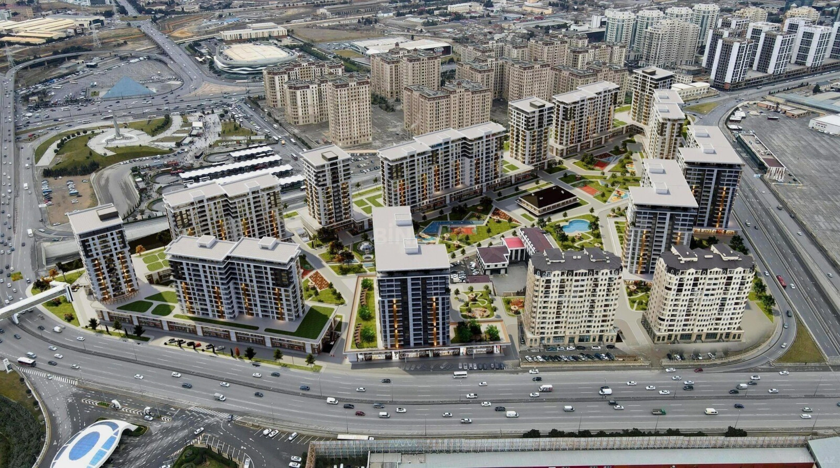 Satılır 3 otaqlı mənzil 98 m²