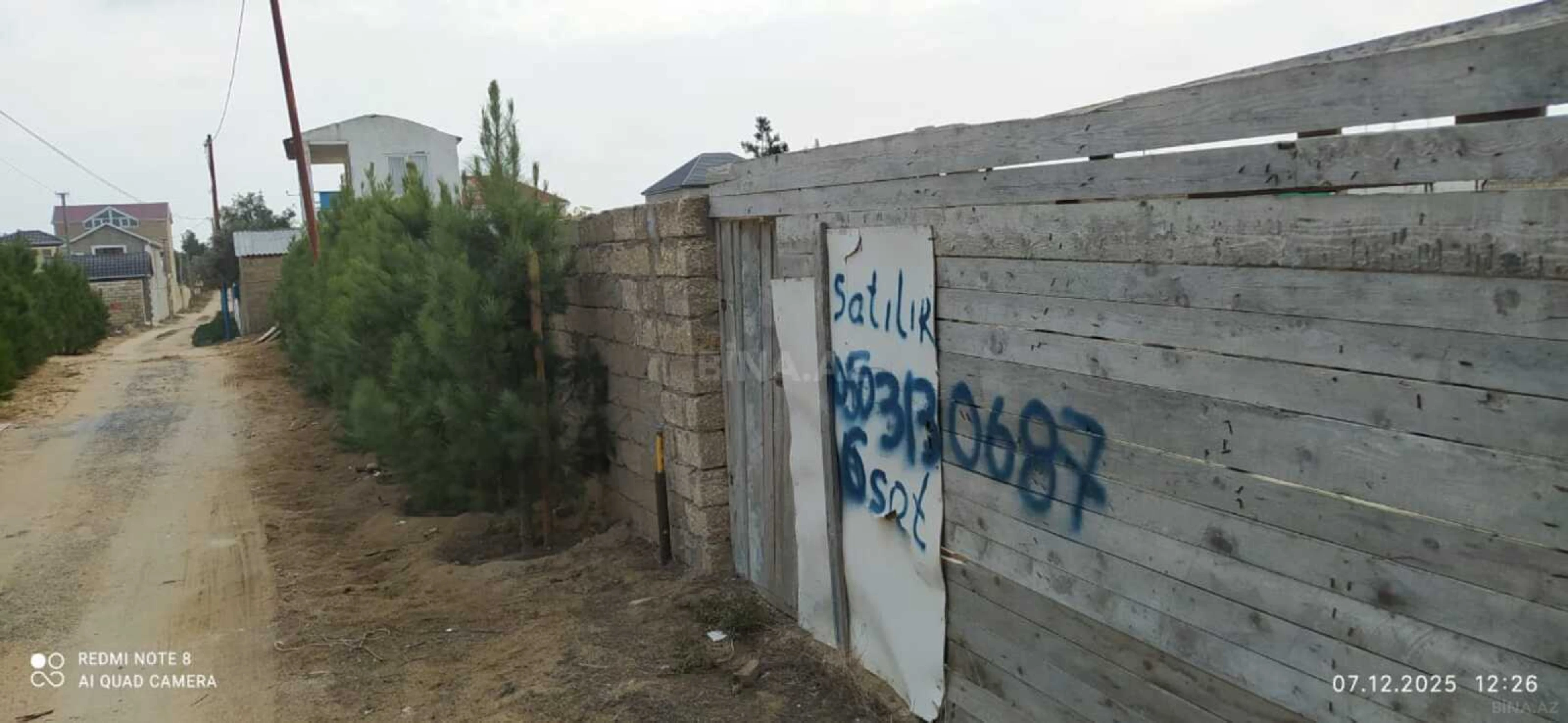 Satılır torpaq sahəsi 6 m²