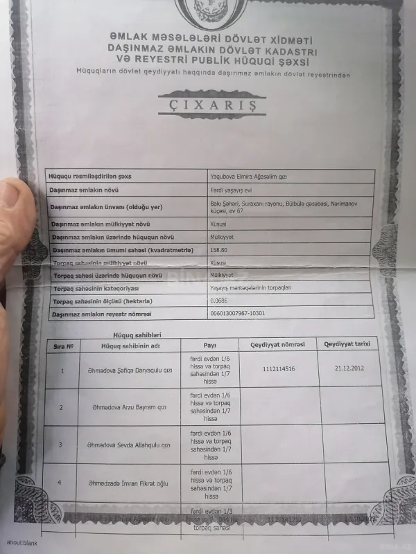 Satılır 2 otaqlı həyət evi 80 m²