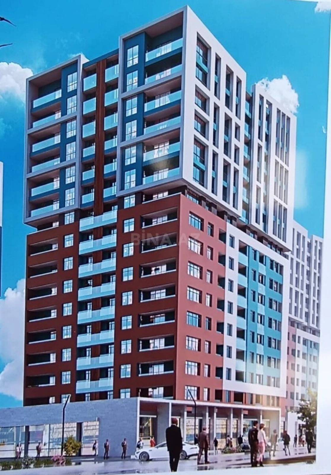 Satılır 2 otaqlı mənzil 56 m²