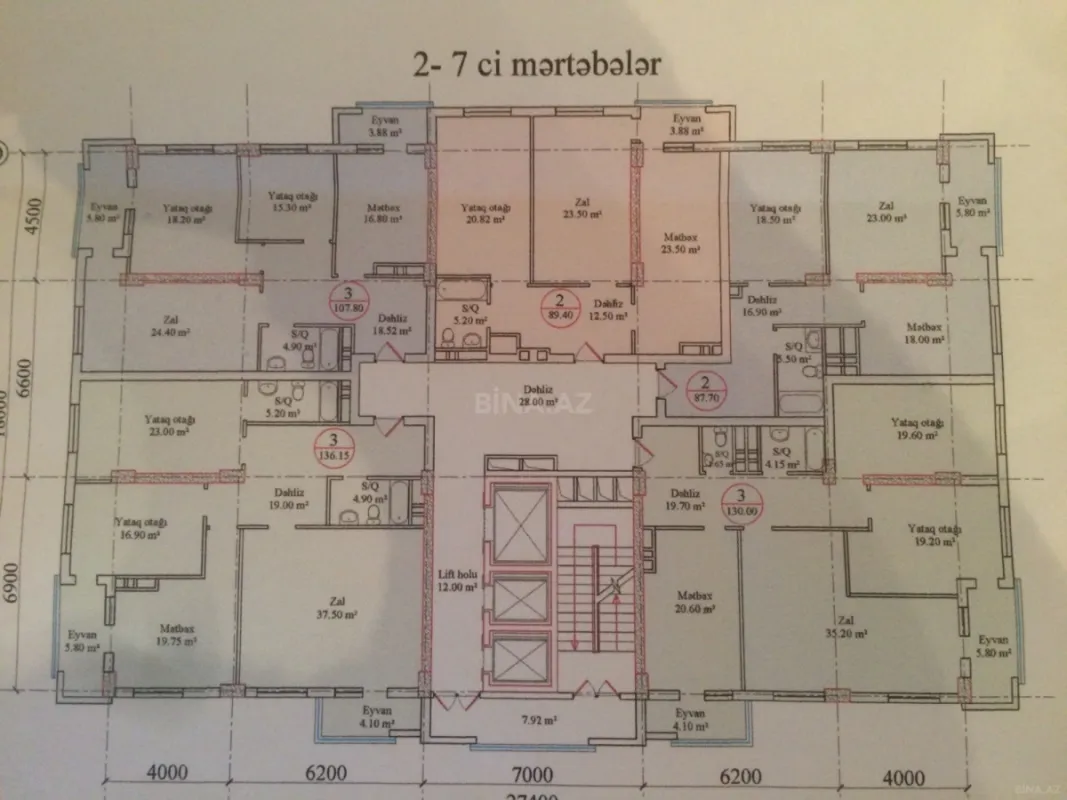 Satılır 3 otaqlı mənzil 136.2 m²