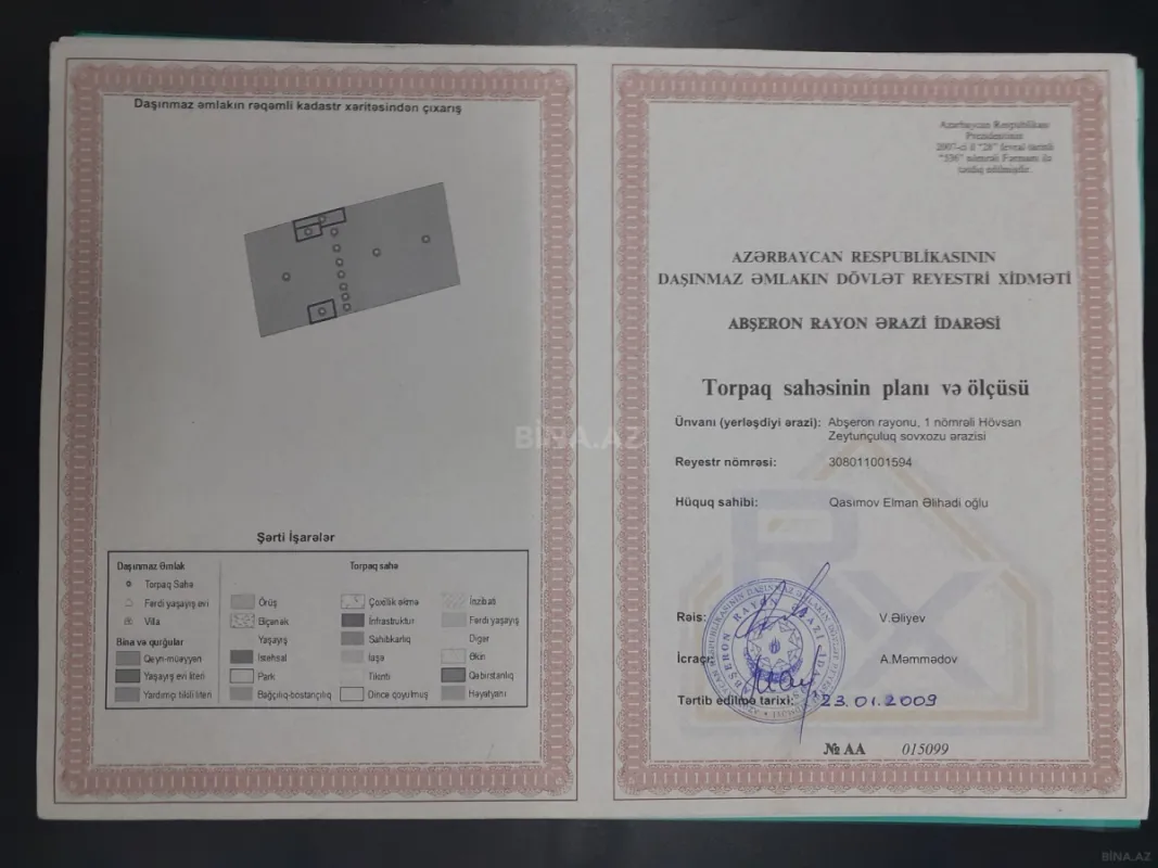 Satılır torpaq sahəsi 4 m²