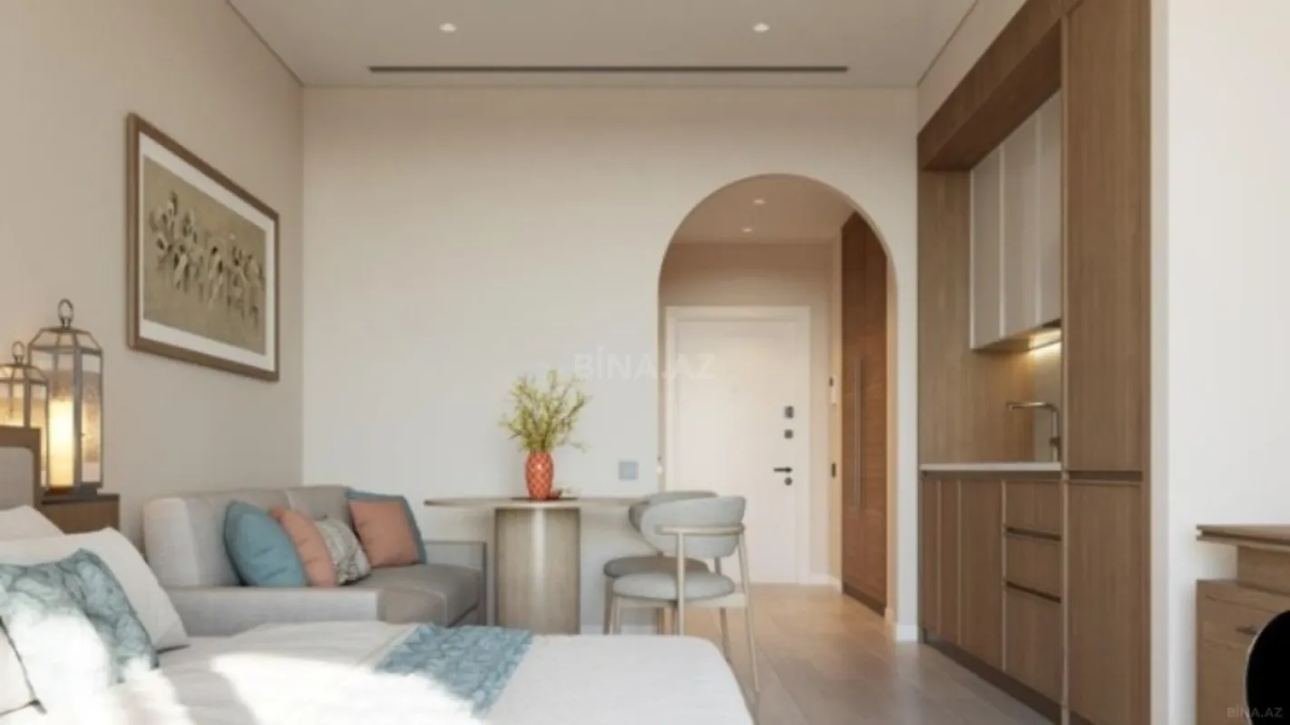 Satılır 1 otaqlı mənzil 48.9 m²