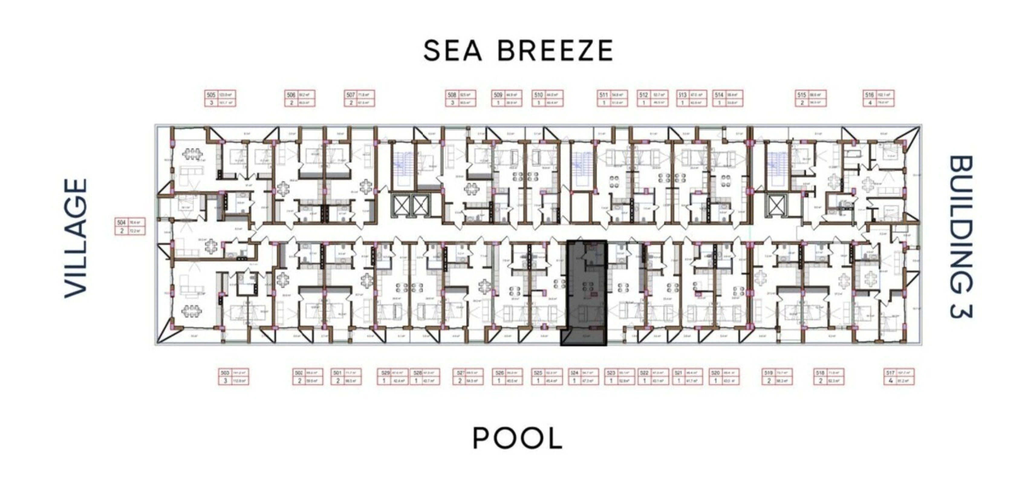 Satılır 1 otaqlı mənzil 54.6 m²