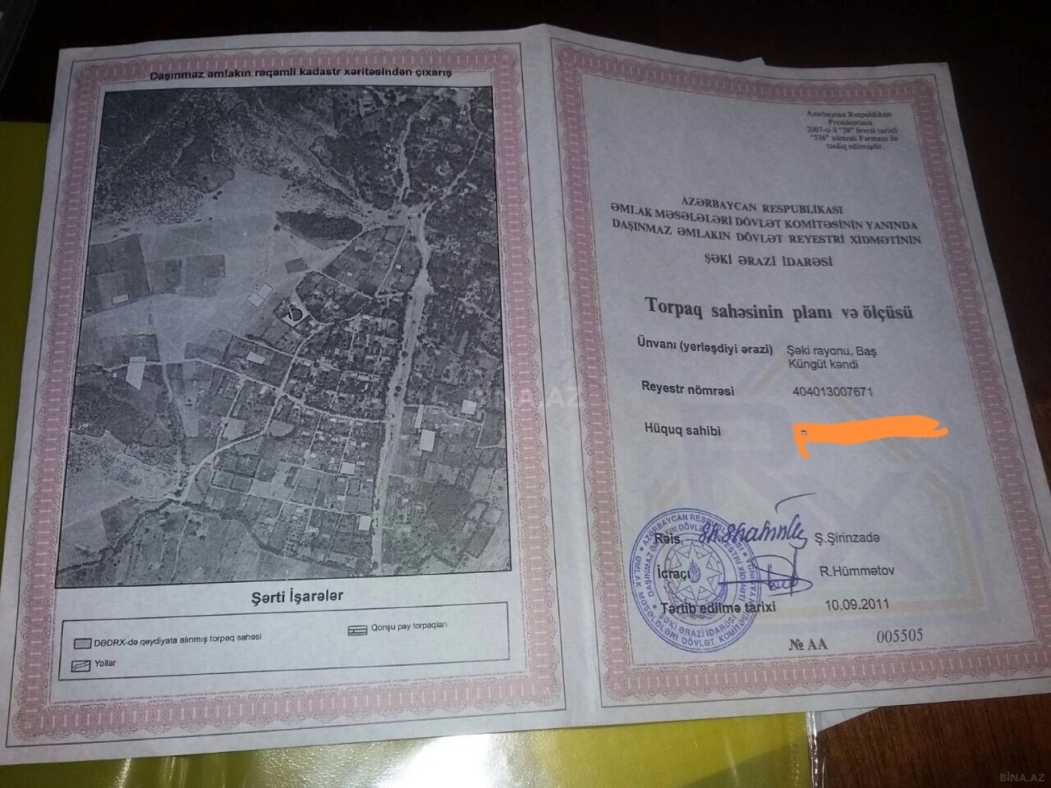 Satılır torpaq sahəsi 24 m²