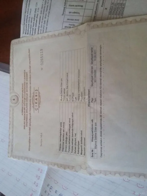 Satılır torpaq sahəsi 24 m²