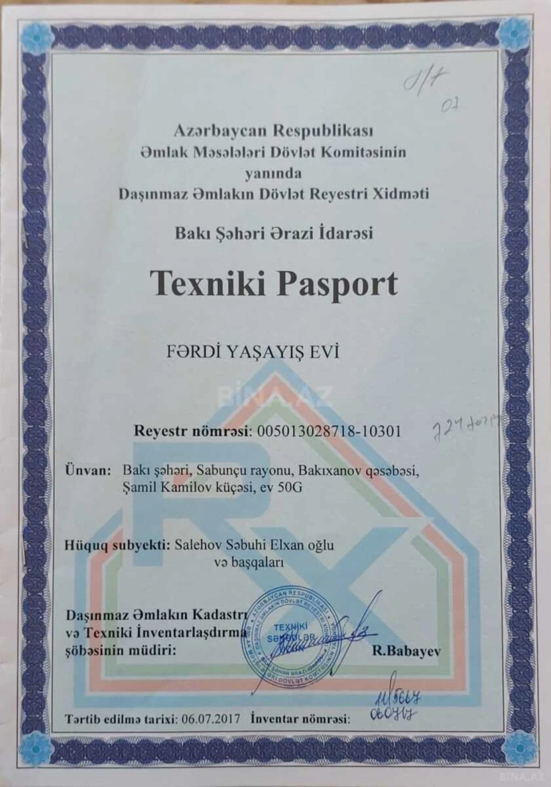 Satılır 7 otaqlı həyət evi 143 m²