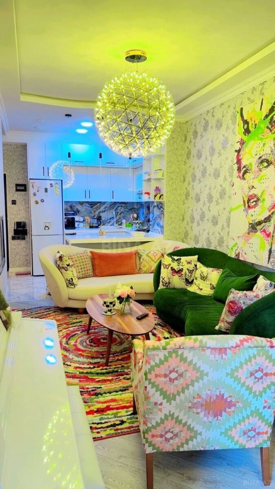 Satılır 2 otaqlı mənzil 58 m²