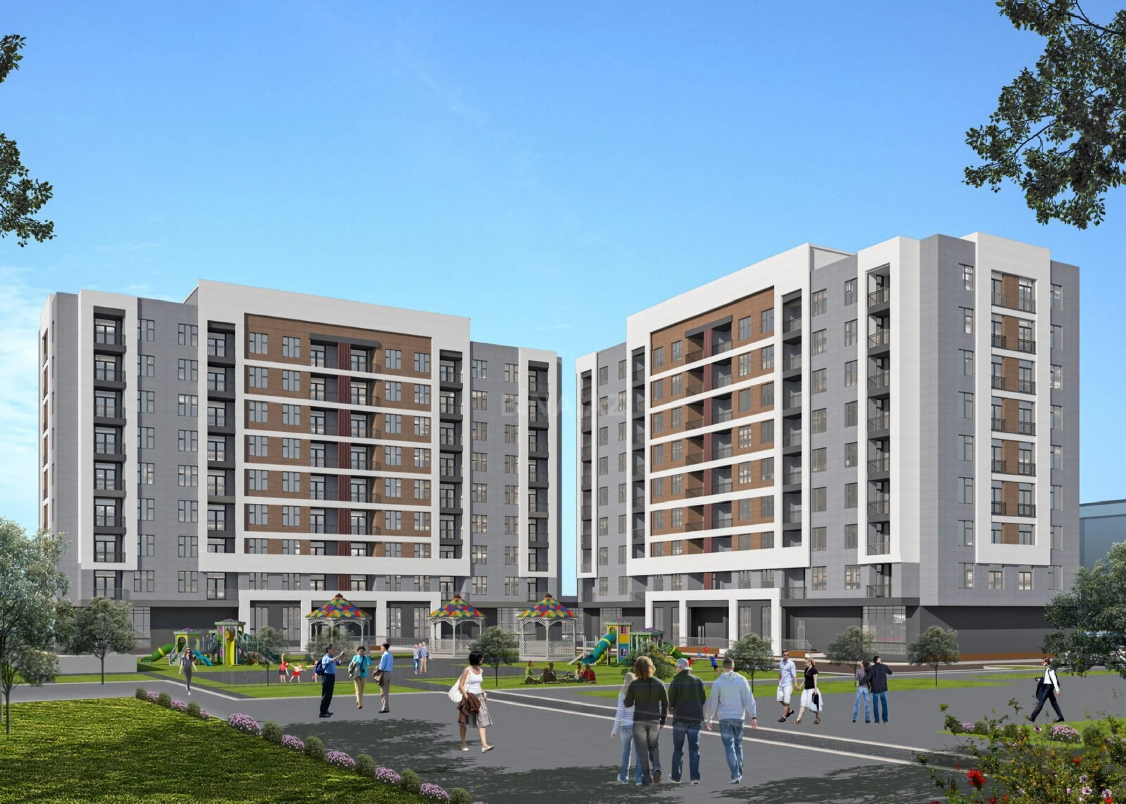 Satılır 2 otaqlı mənzil 85.7 m²