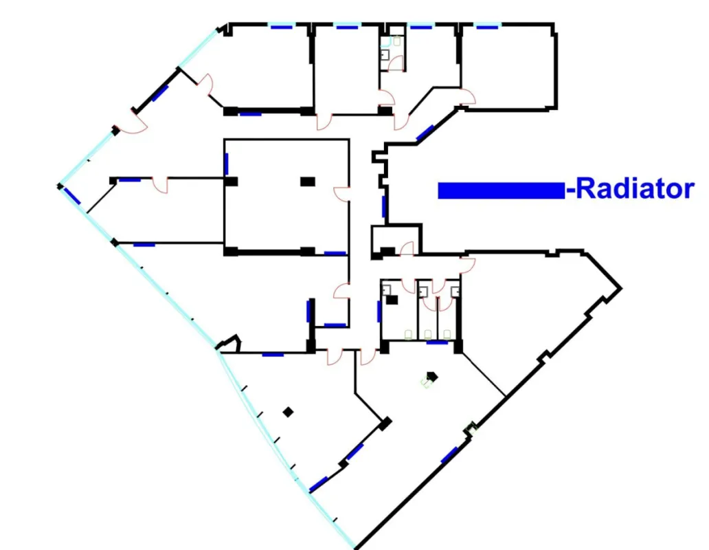 Kirayə verilir 9 otaqlı ofis 476 m²