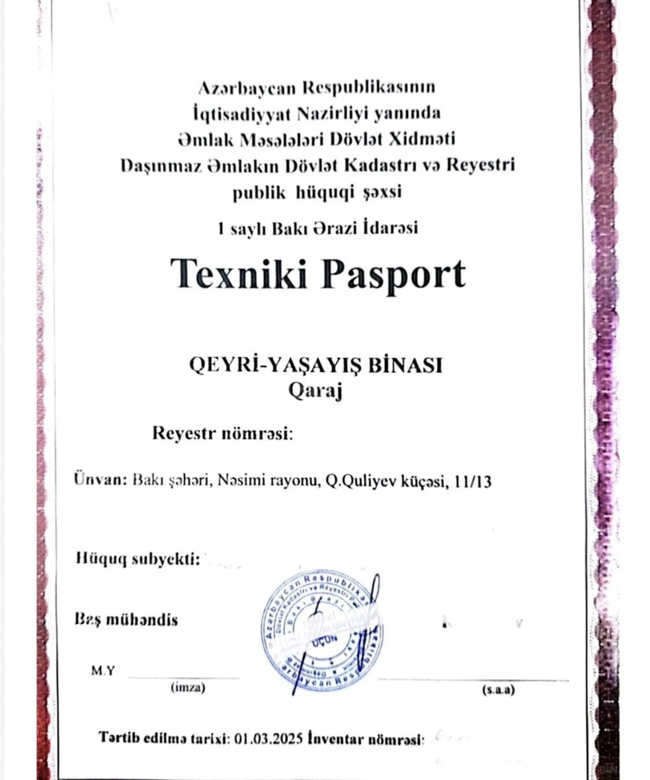 Satılır obyekt 17 m²