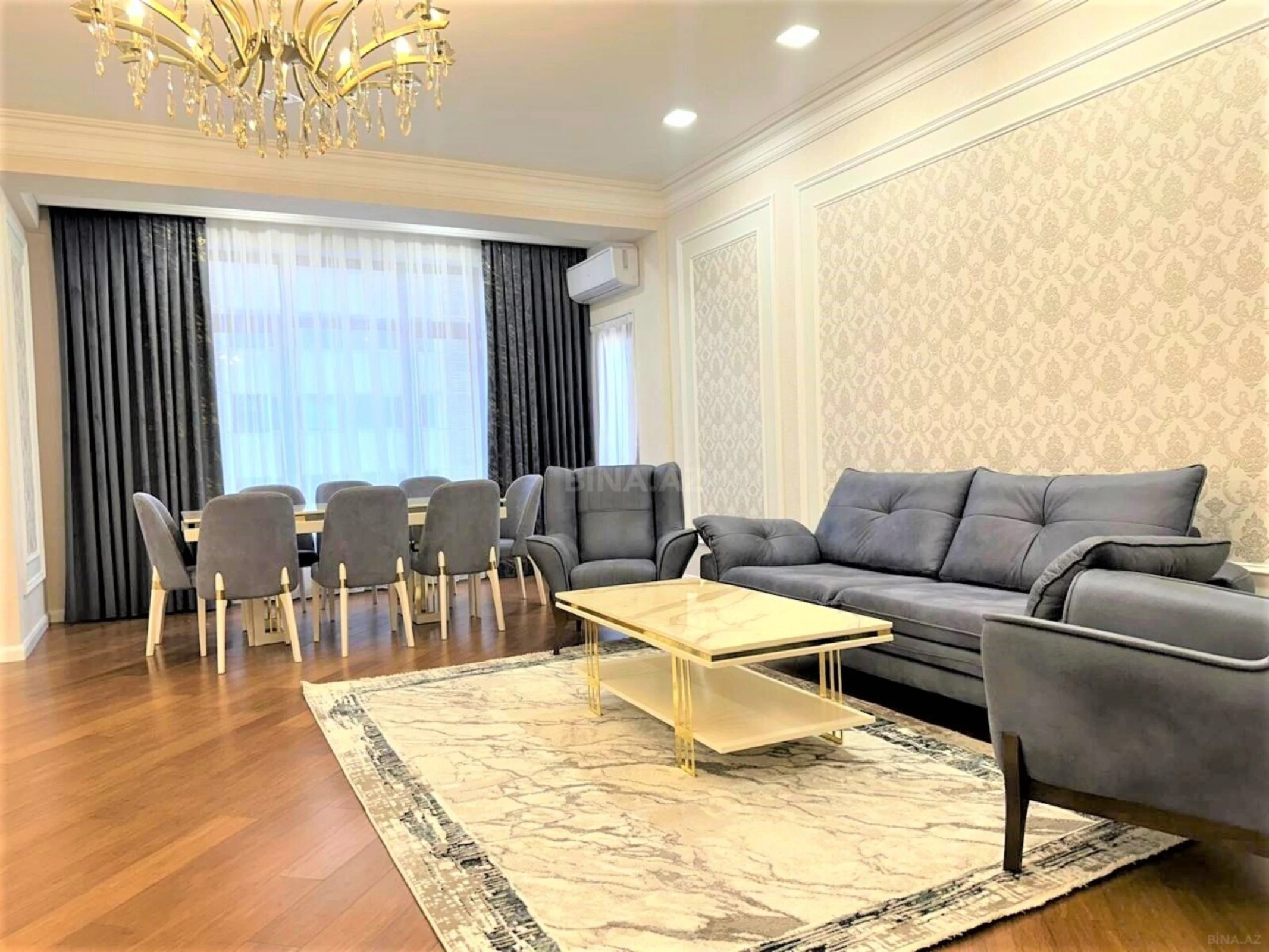 Kirayə verilir 3 otaqlı mənzil 180 m²