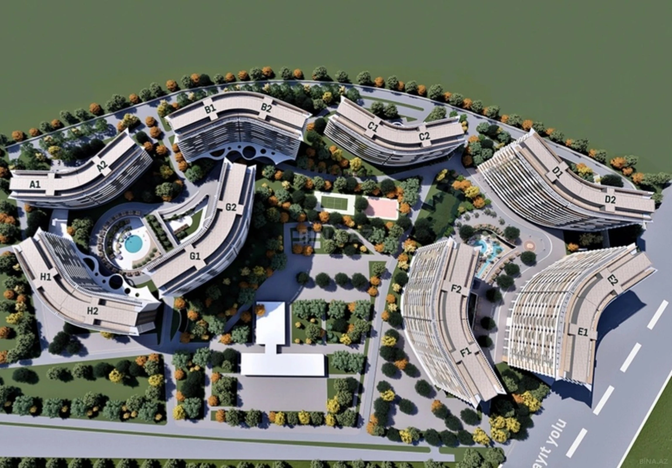 Satılır 2 otaqlı mənzil 90 m²