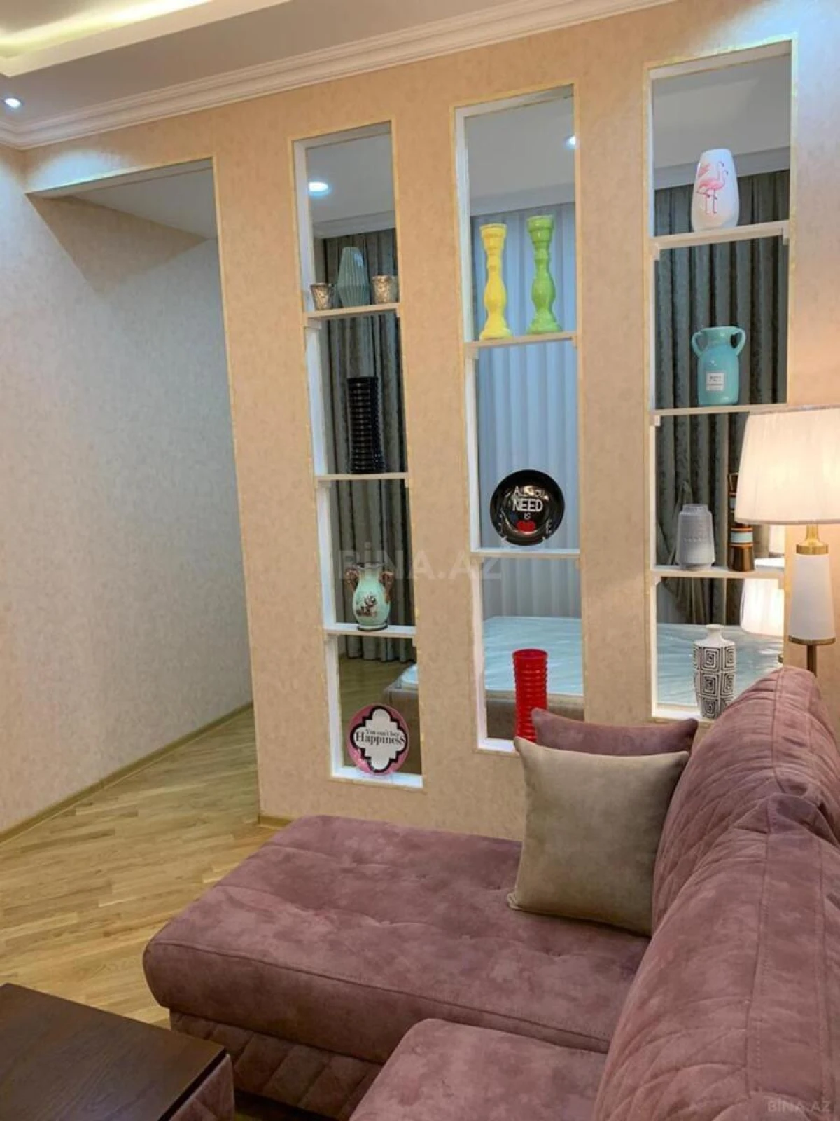 Kirayə verilir 1 otaqlı mənzil 55 m²