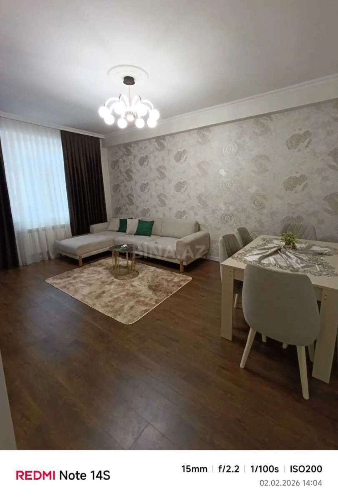 Satılır 2 otaqlı mənzil 75 m²