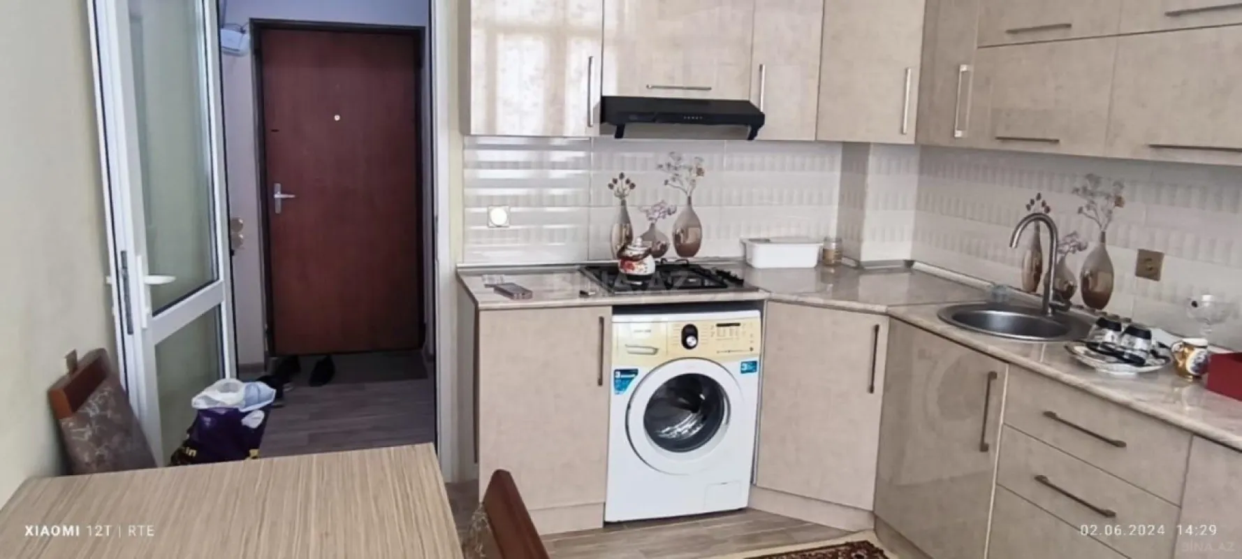 Kirayə verilir 1 otaqlı mənzil 48 m²