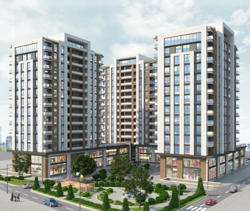 Satılır 1 otaqlı mənzil 53.4 m²