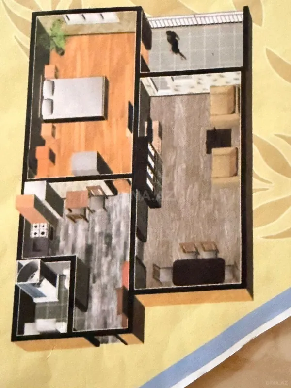 Satılır 2 otaqlı mənzil 70 m²
