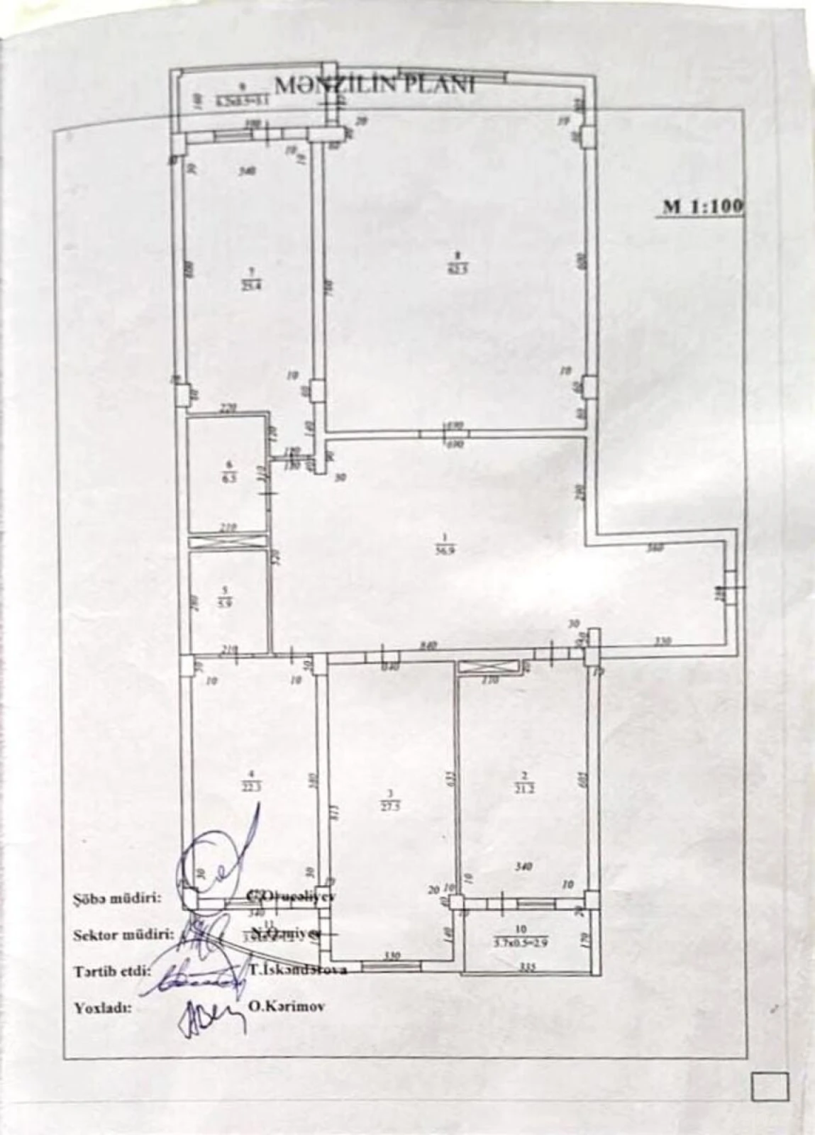 Satılır 4 otaqlı mənzil 234 m²