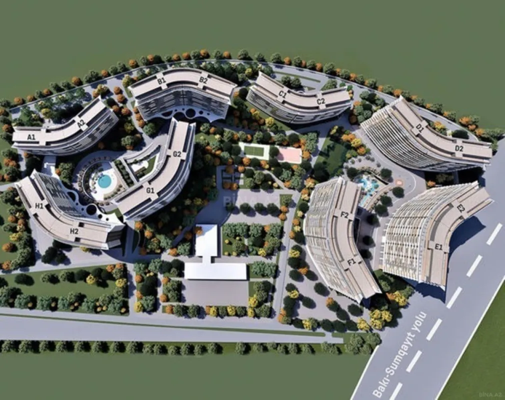 Satılır 2 otaqlı mənzil 73 m²