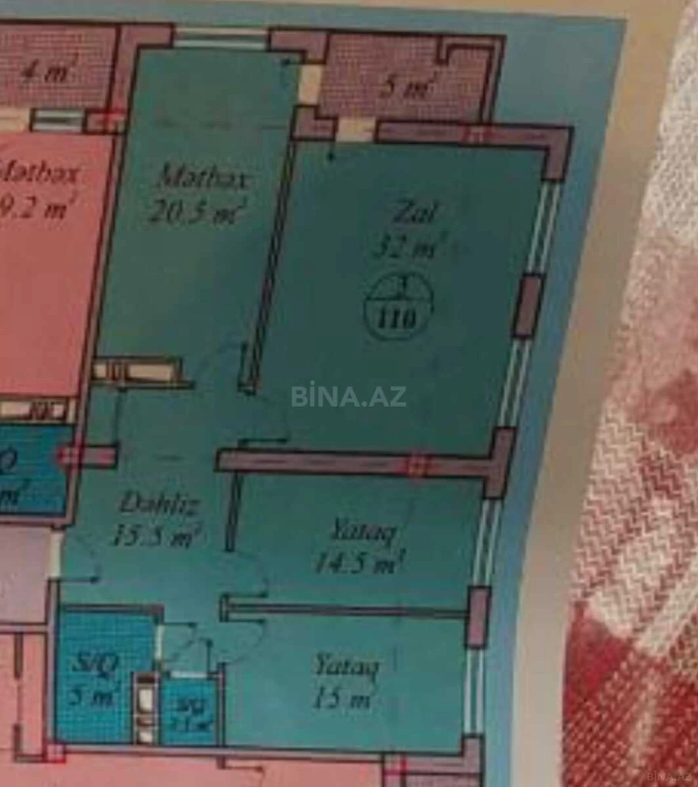 Satılır 3 otaqlı mənzil 110 m²