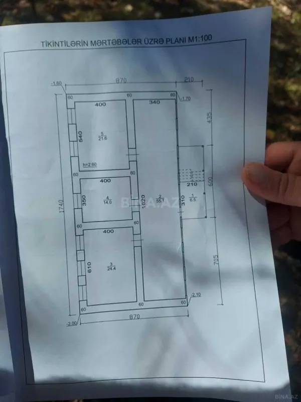 Satılır 5 otaqlı həyət evi 130 m²