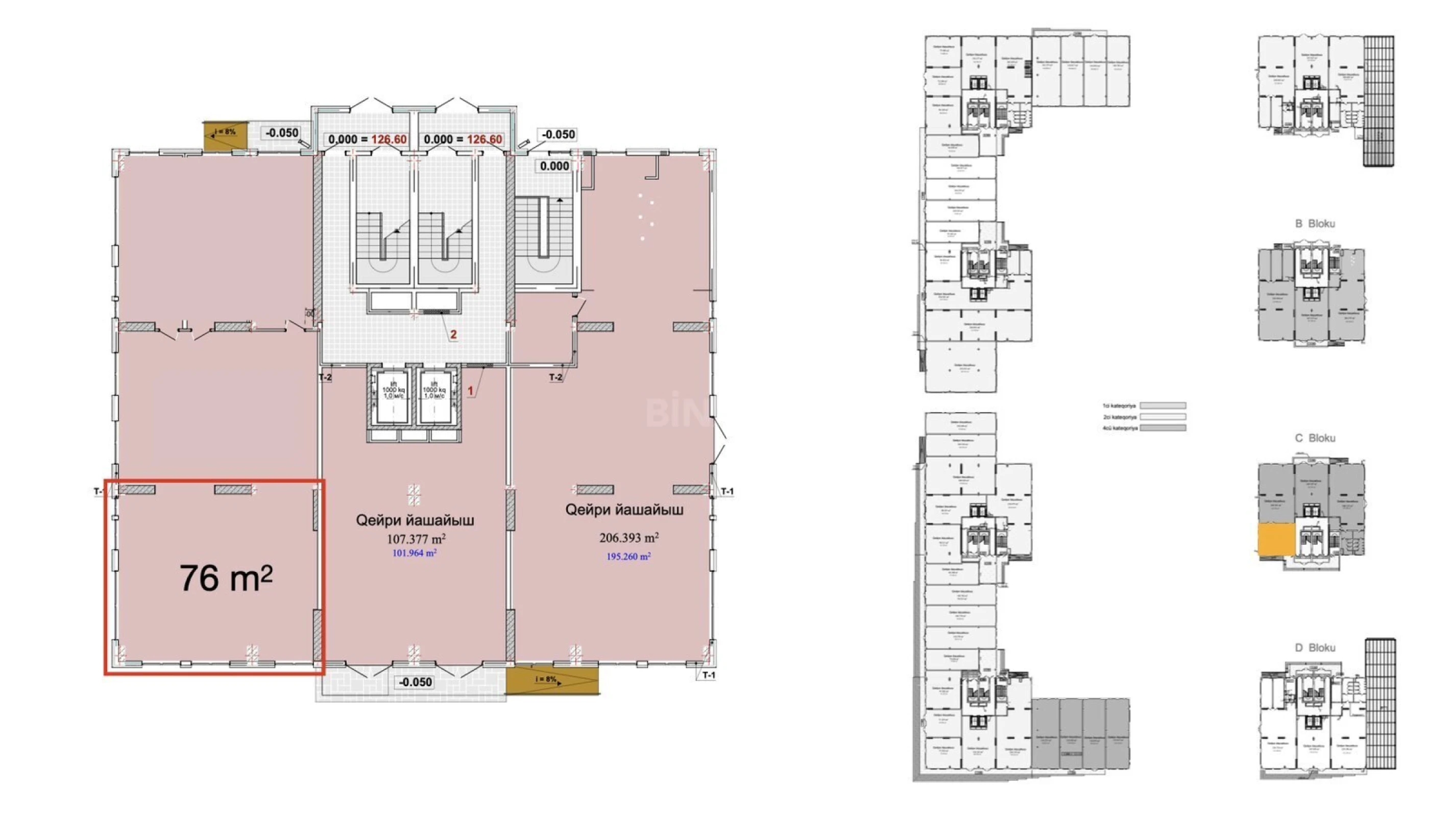 Satılır obyekt 76 m²