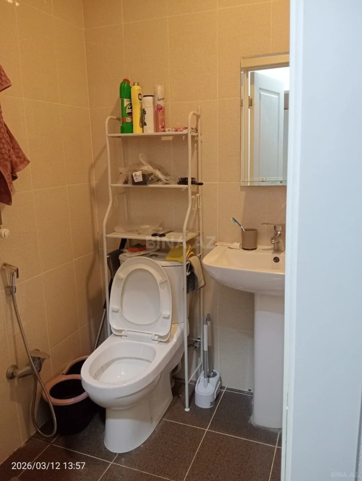 Kirayə verilir 1 otaqlı mənzil 45 m²