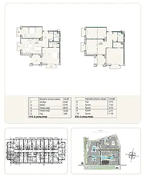 Satılır 3 otaqlı mənzil 125.8 m²