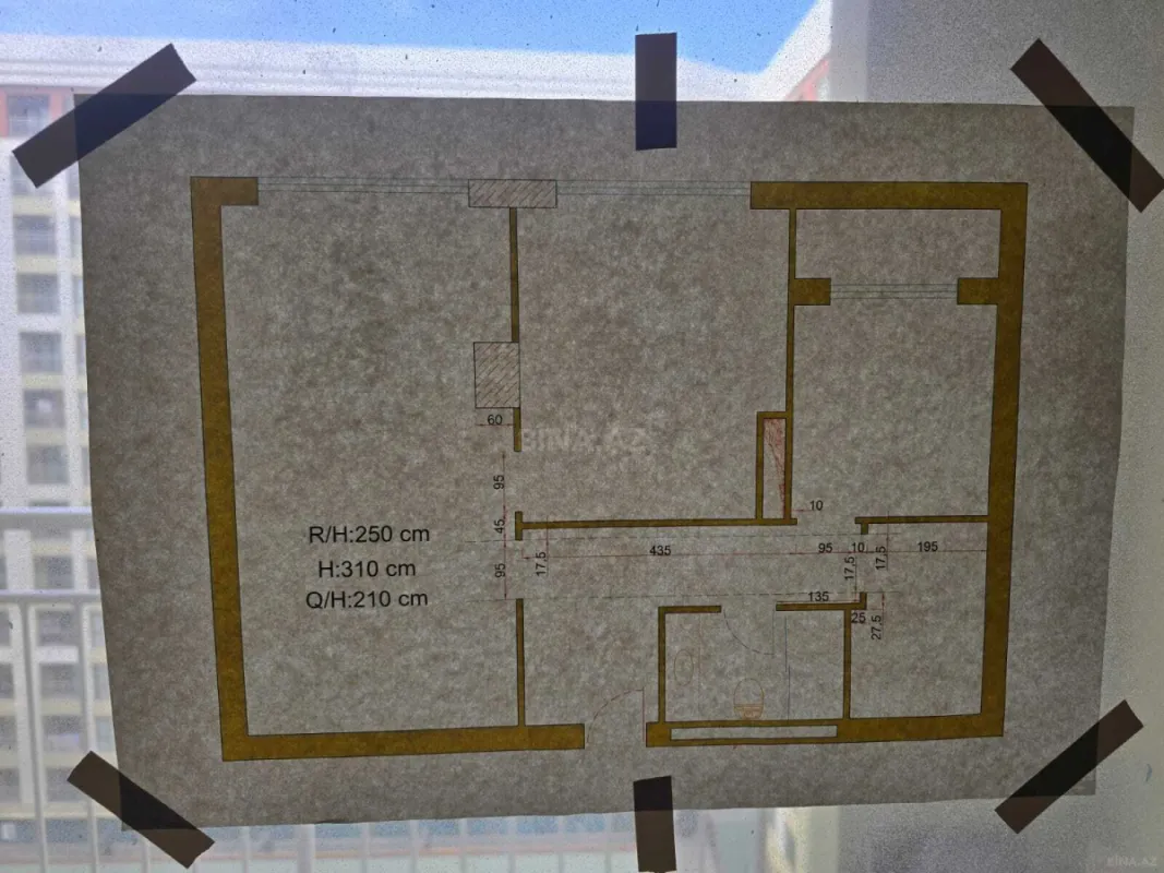 Satılır 2 otaqlı mənzil 105 m²
