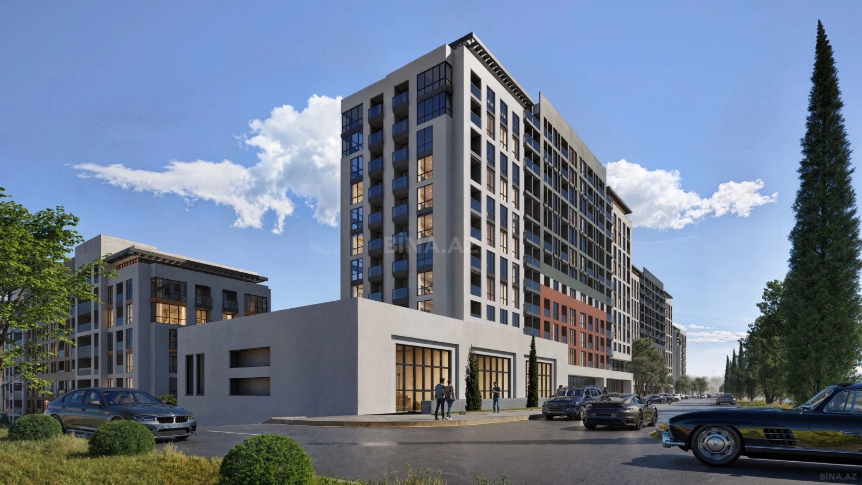 Satılır 1 otaqlı mənzil 54 m²