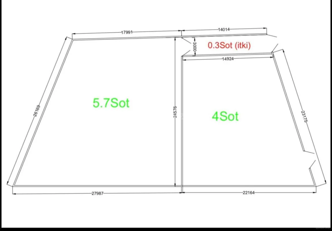 Satılır torpaq sahəsi 4 m²
