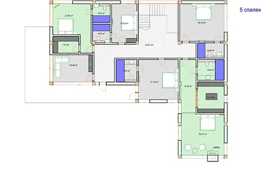 Satılır 10 otaqlı həyət evi 1200 m²