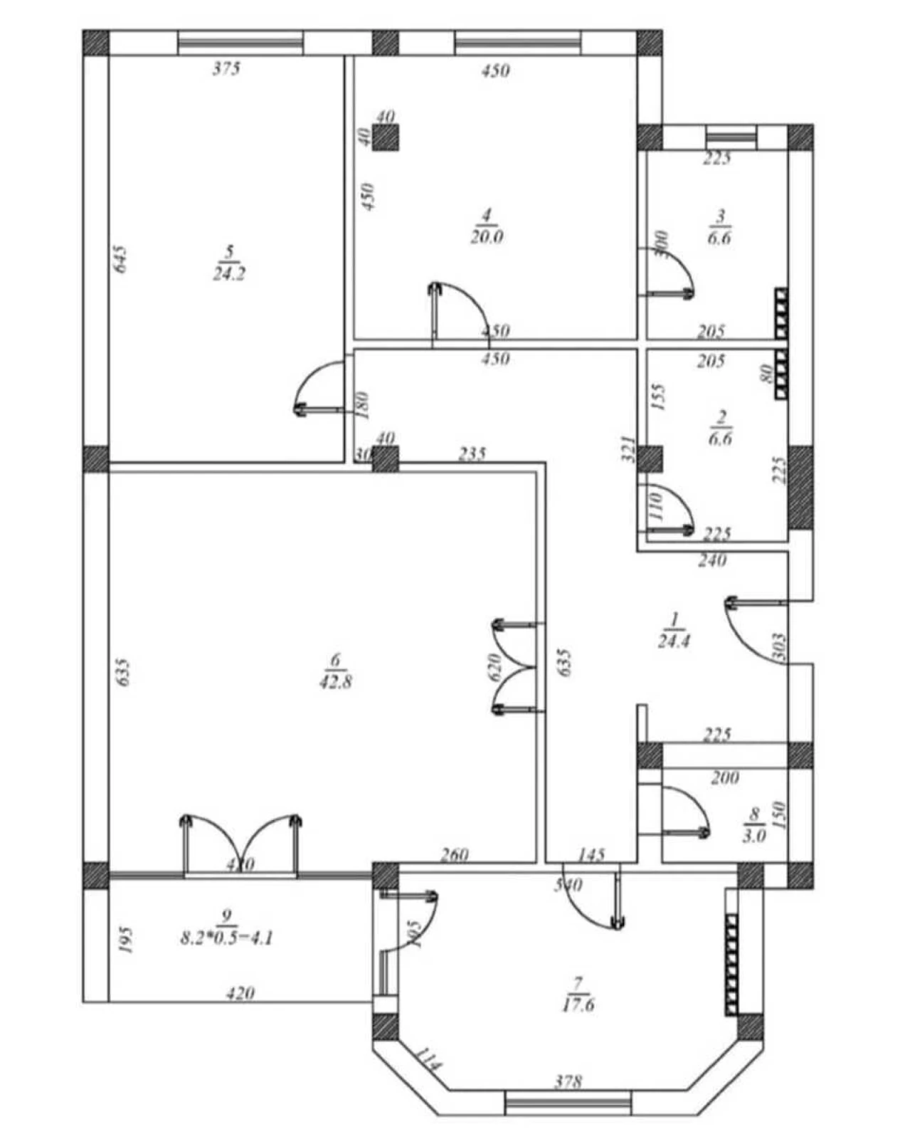 Satılır 3 otaqlı mənzil 158 m²