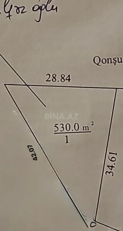 Satılır torpaq sahəsi 5.3 m²