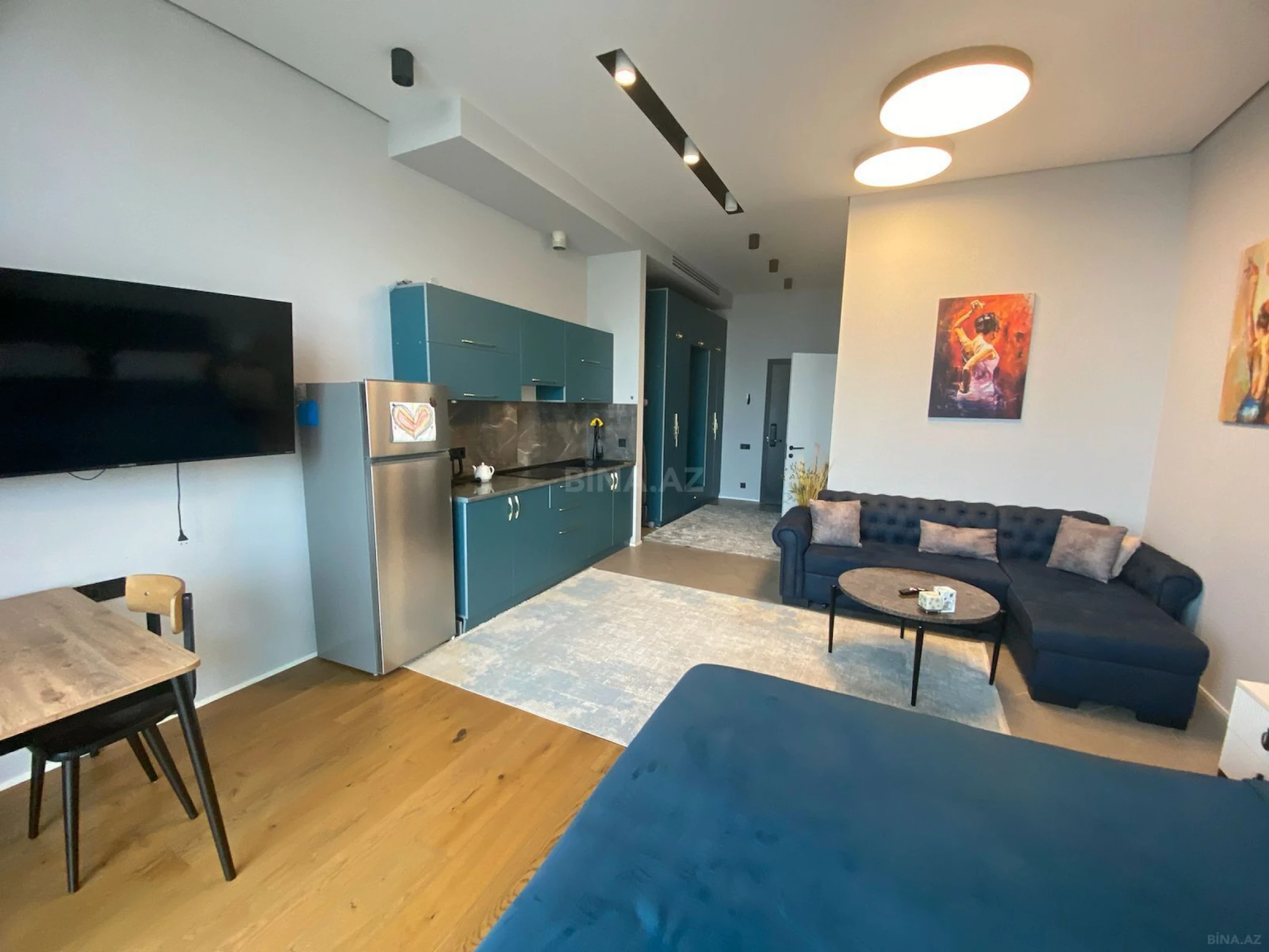 Satılır 1 otaqlı mənzil 56 m²