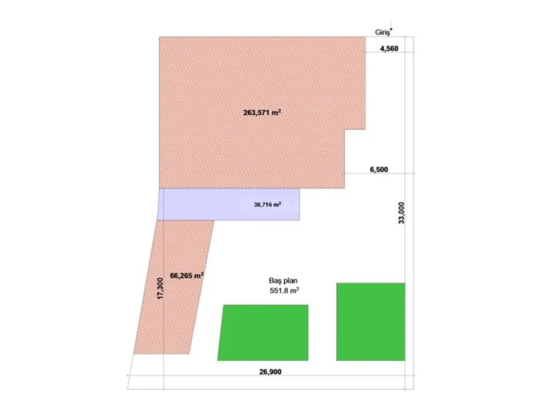 Satılır 9 otaqlı həyət evi 800 m²