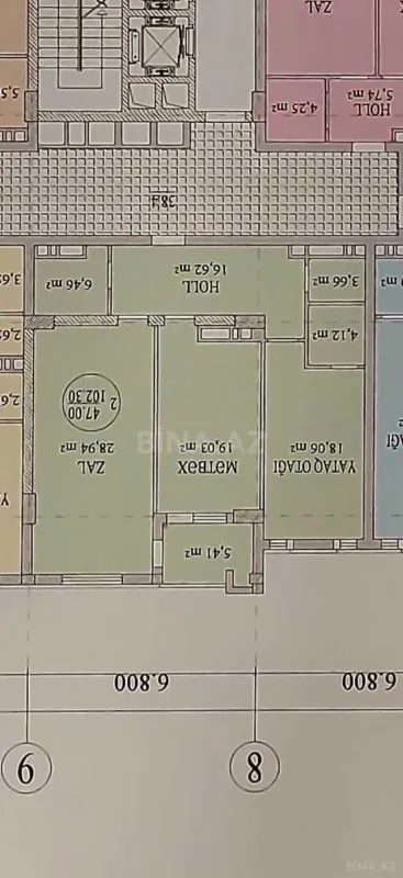 Satılır 2 otaqlı mənzil 103 m²