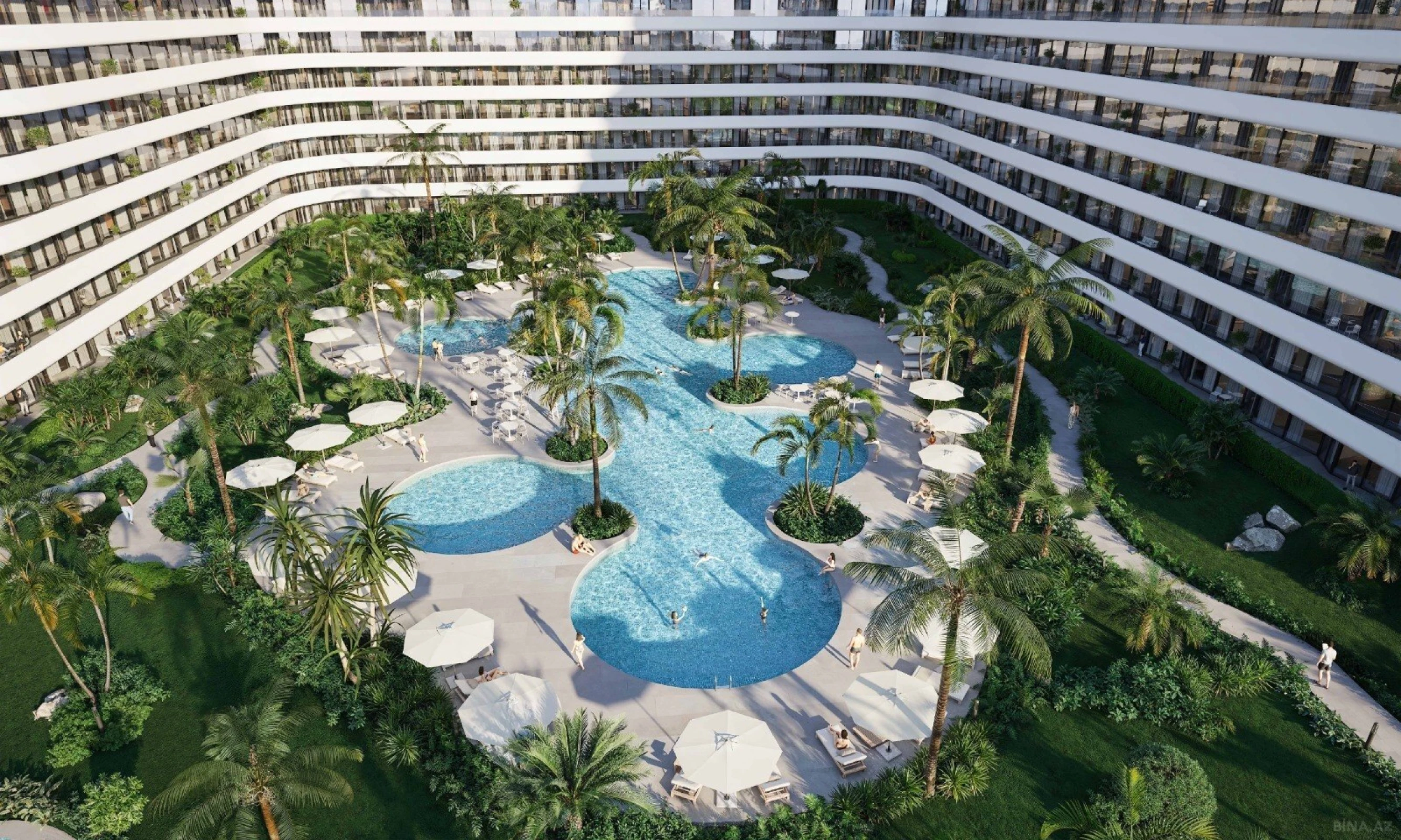 Satılır 1 otaqlı mənzil 42.5 m²