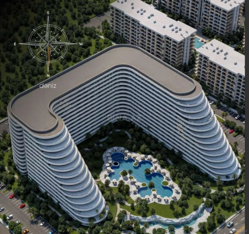 Satılır 1 otaqlı mənzil 42.5 m²