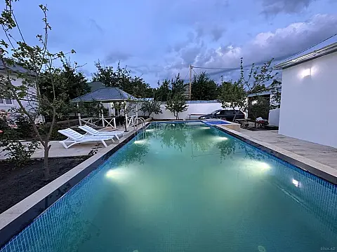 Satılır 3 otaqlı həyət evi 118 m² — Qəbələ 3 otaq 118.00 m²