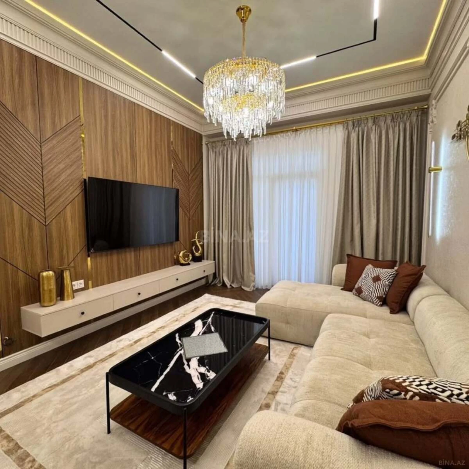 Kirayə verilir 2 otaqlı mənzil 100 m²