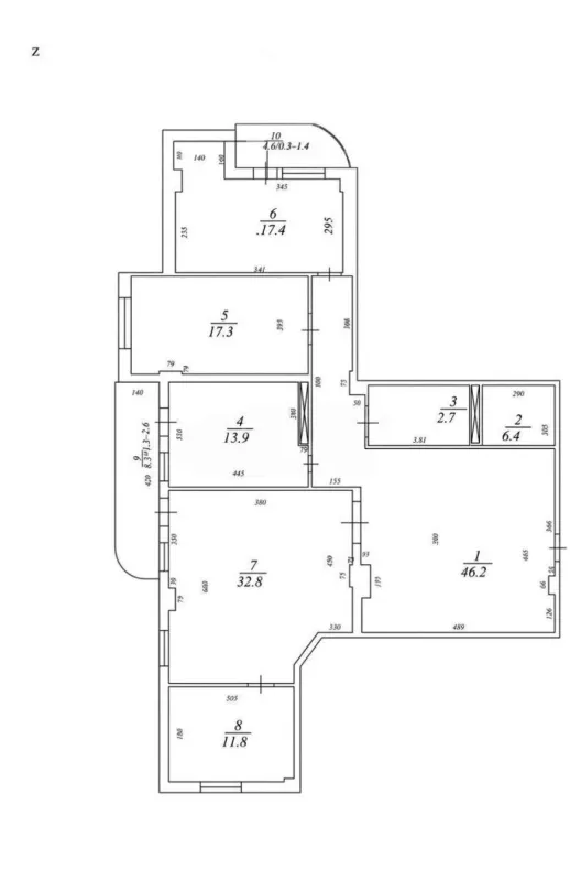 Satılır 4 otaqlı mənzil 180 m²