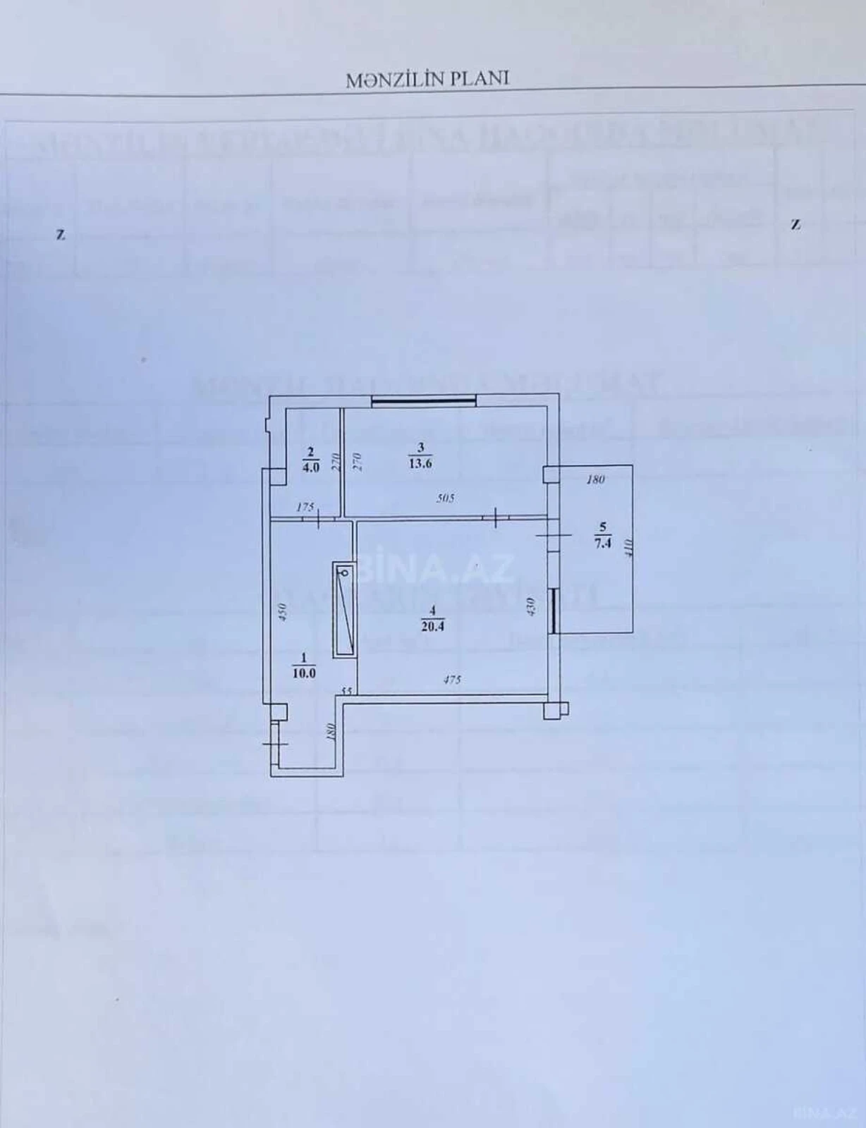 Satılır 2 otaqlı mənzil 62 m²