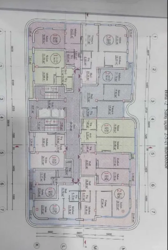 Satılır 2 otaqlı mənzil 55.8 m²
