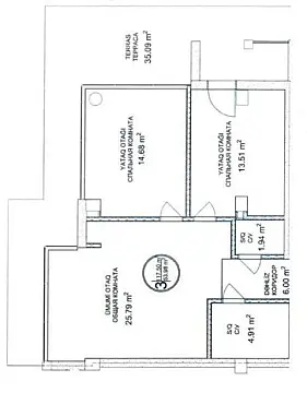 Satılır 3 otaqlı mənzil 117 m²