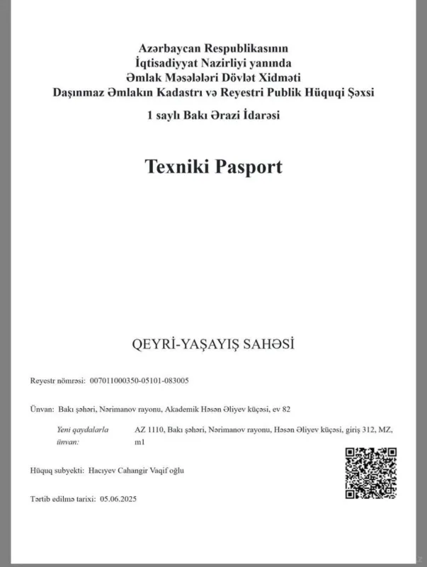 Satılır obyekt 22.9 m²