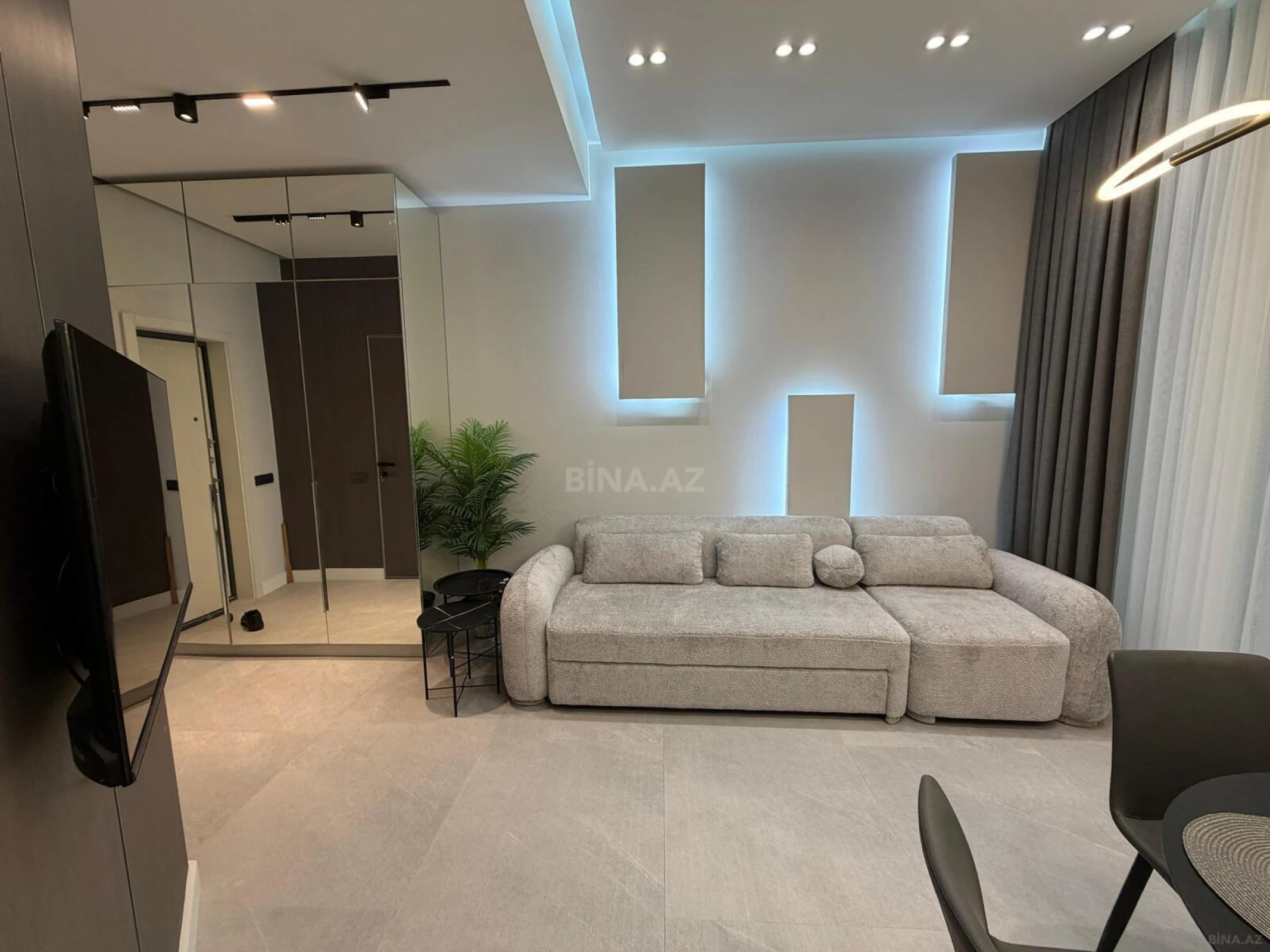 Kirayə verilir 1 otaqlı mənzil 57.4 m²